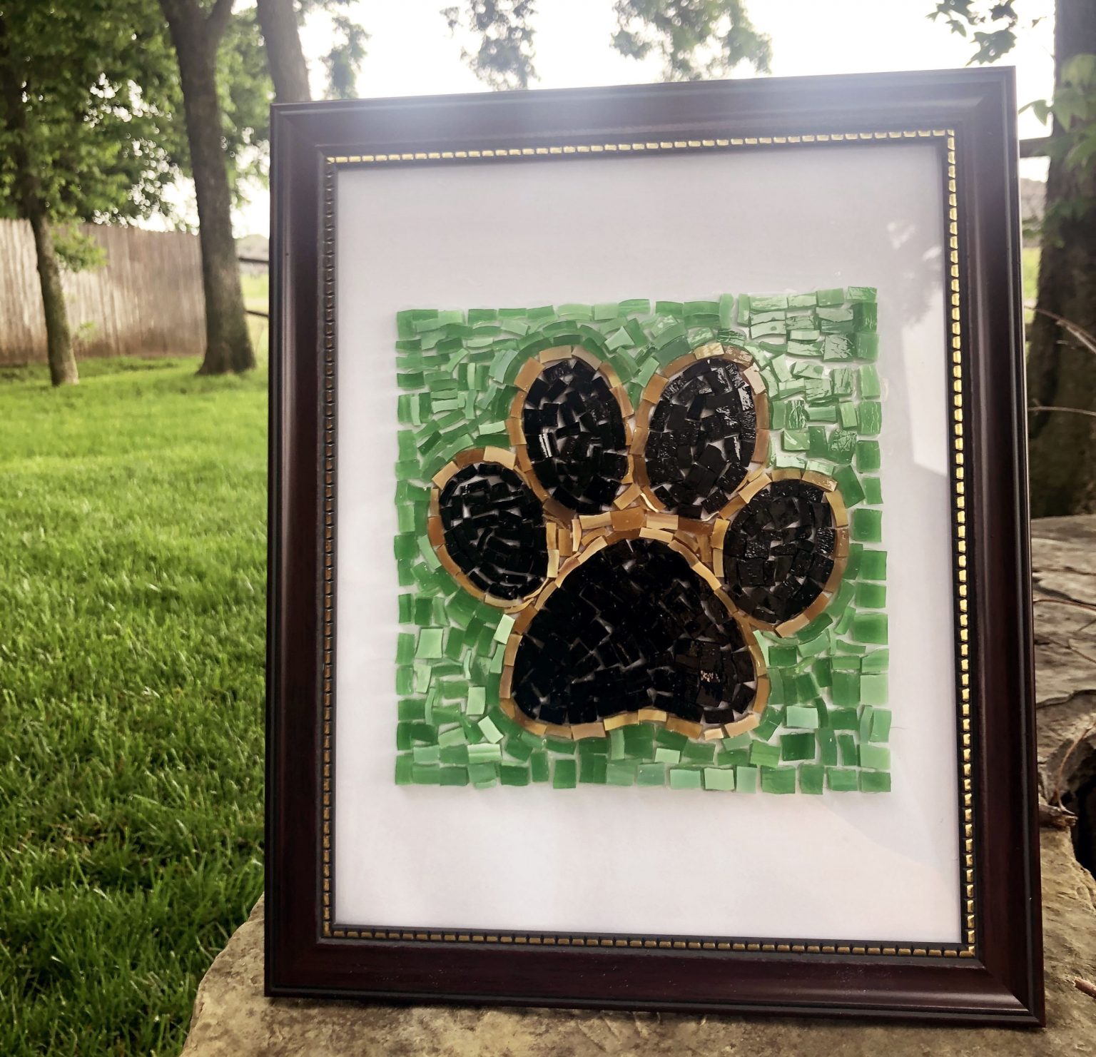 Paw Print Mosaic Activity Kit Fundraiser Oklahoma Animal Alliance